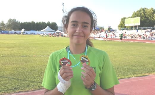 Alba Martínez al nacional infantil · Atletismo Inmaculada