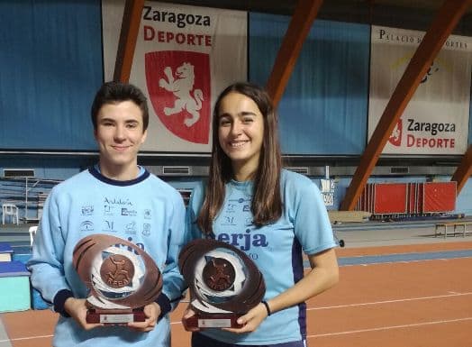 Alba Martínez y Jaime Mayor son de Bronce · Atletismo Inmaculada