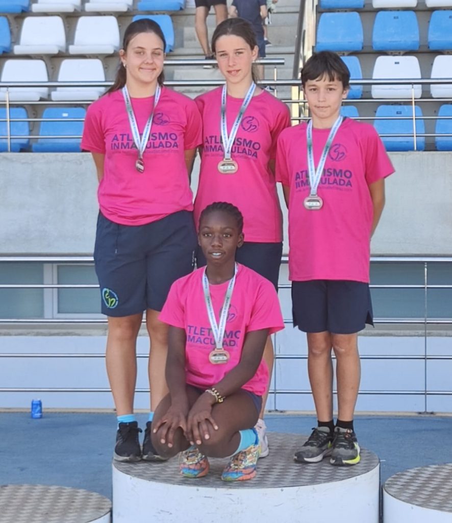 Los atletas del Club de Atletismo La Inmaculada Algeciras obtuvieron 4 medallas en el Campeonato de Andalucía SUB14 celebrado en Huelva